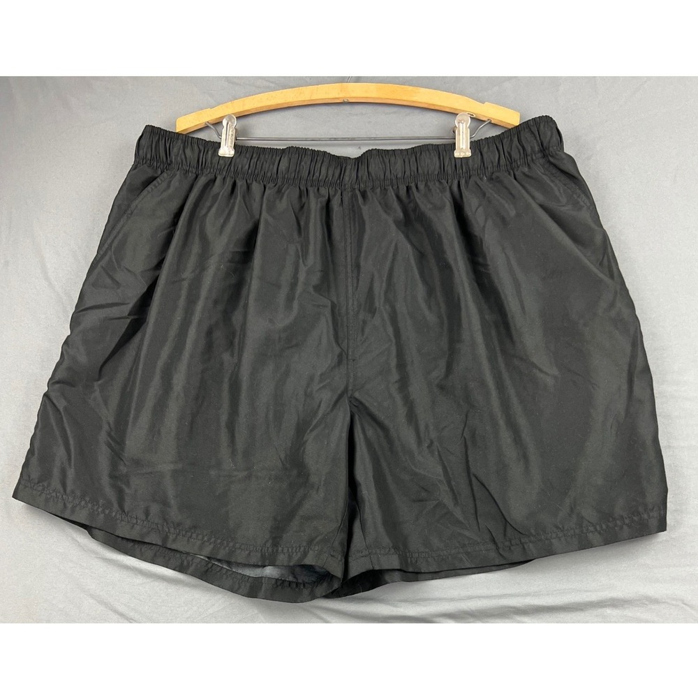 OP Ocean Pacific Swim Trunks Men 3XL Black Good Board Shorts Mesh Lined 48-50